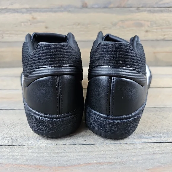 adidas Tyshawn Men's Casual Skate Leather Shoes Core Black White - Picture 4 of 12